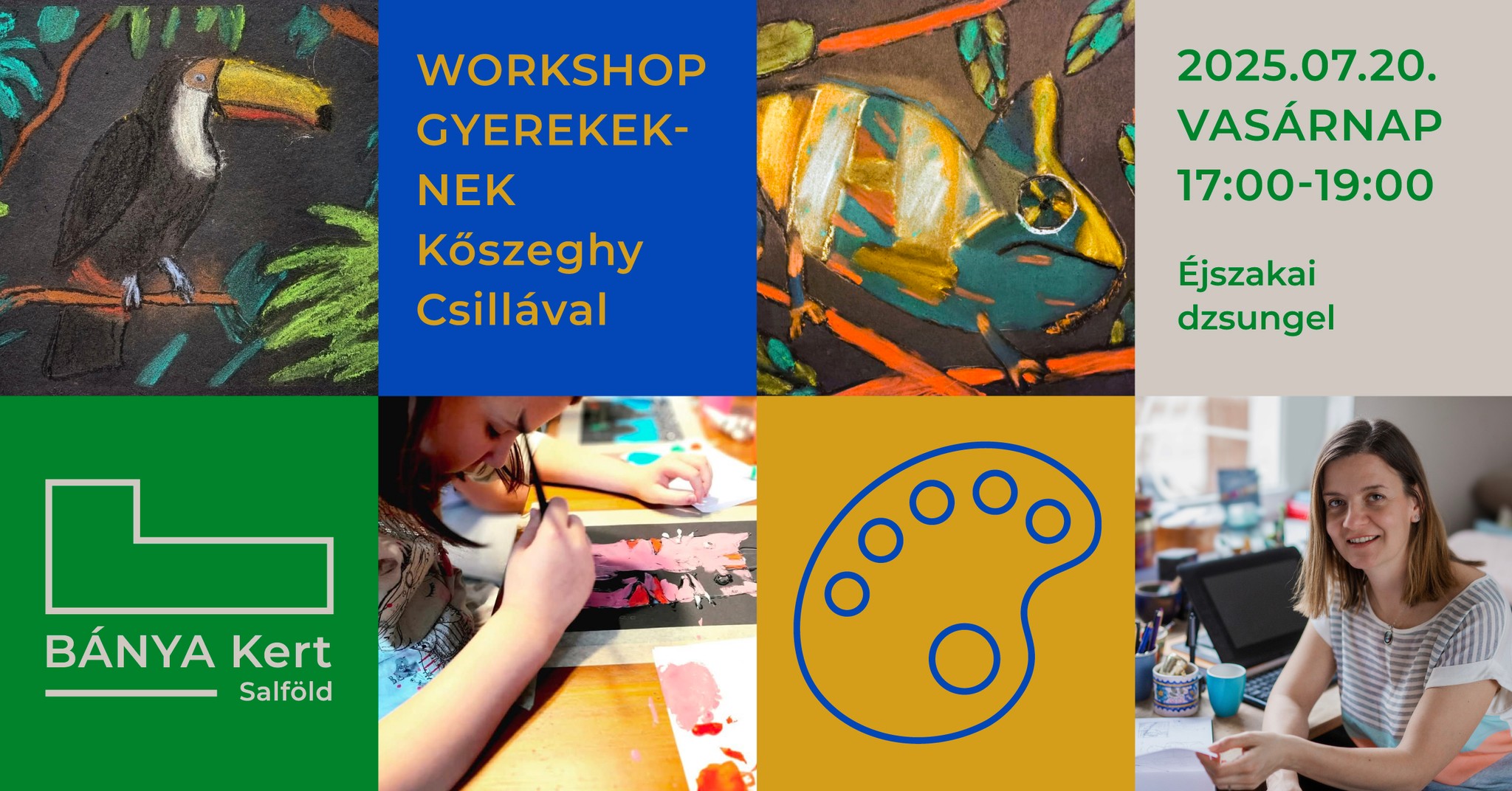 Éjszakai dzsungel workshop gyerekeknek Kőszeghy Csillával